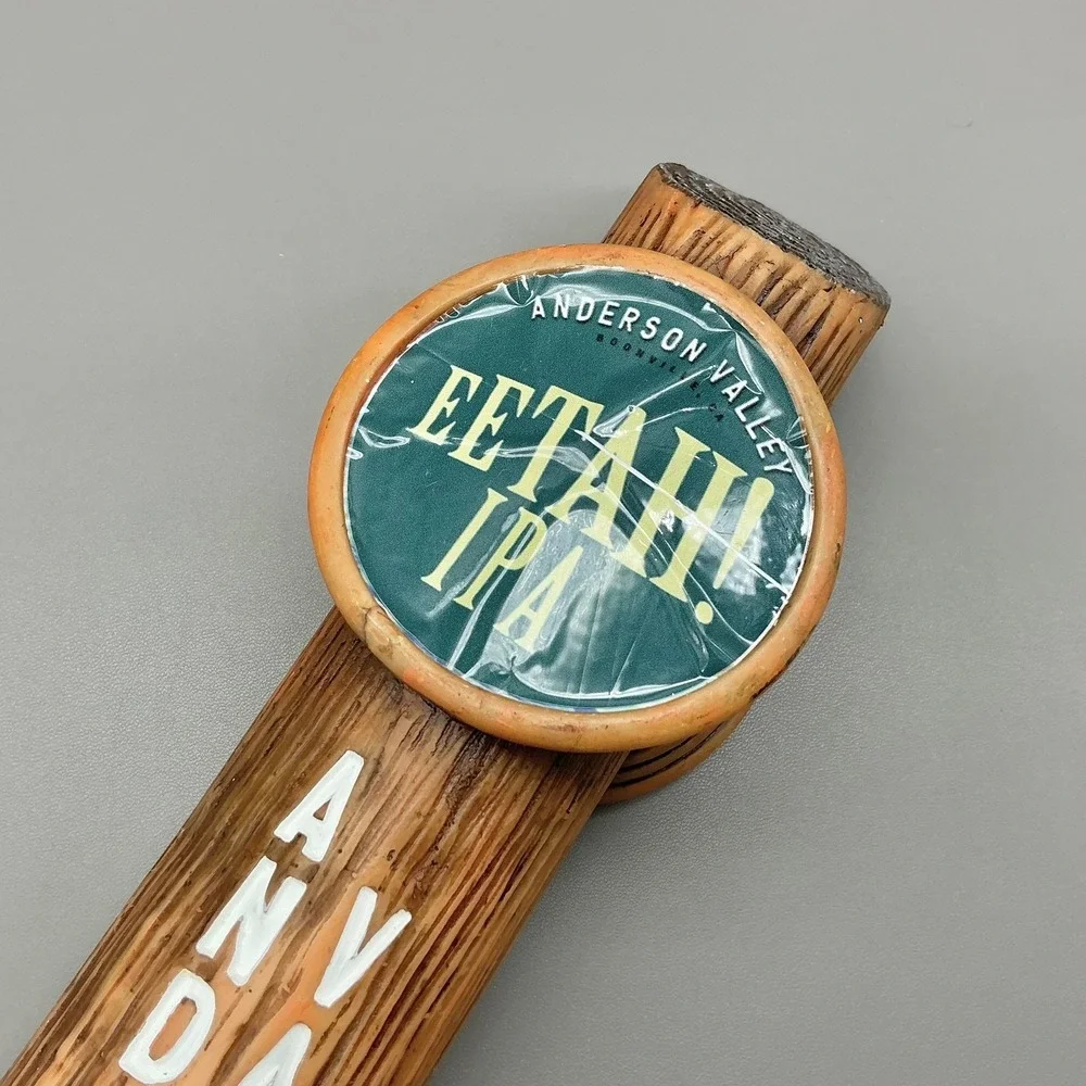Anderson Valley Eetah IPA Beer Tap Handle Brown Wood Look Draft Bar Decor